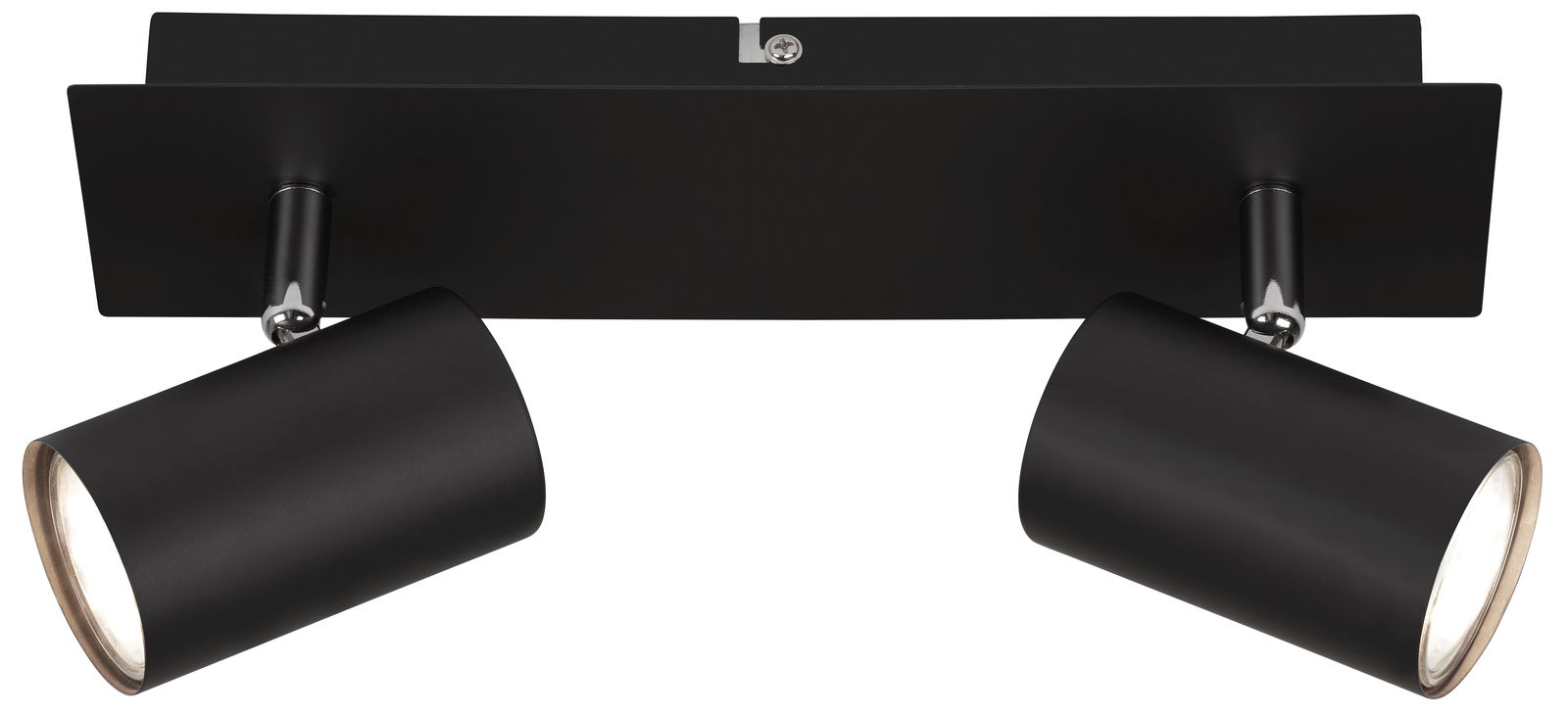 Briloner LED-Spot 2 flg ISIL A Schwarzer LED-Spot mit zwei verstellbaren Leuchten, Ansicht von unten