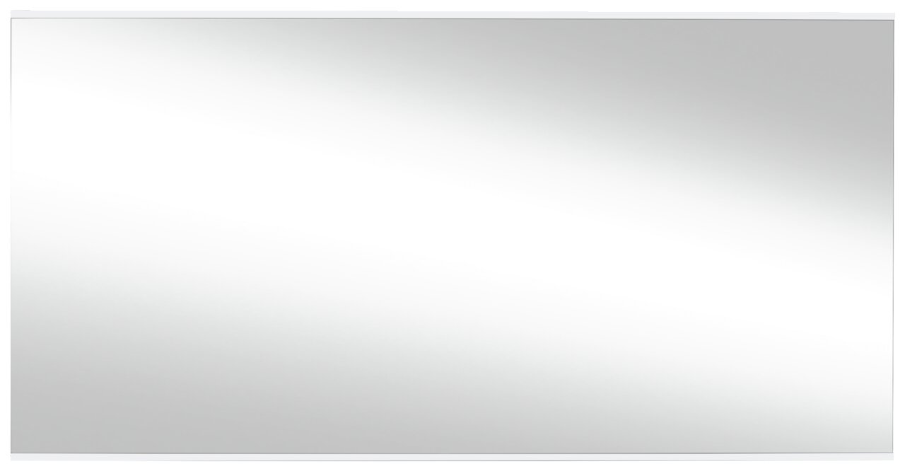 Rechteckiger Spiegel in Frontalansicht mit schlichtem Design