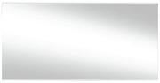 Rechteckiger Spiegel in Frontalansicht mit schlichtem Design