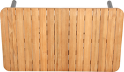 Gartenausziehtisch aus Holz mit Lattenoptik, Ansicht von oben
