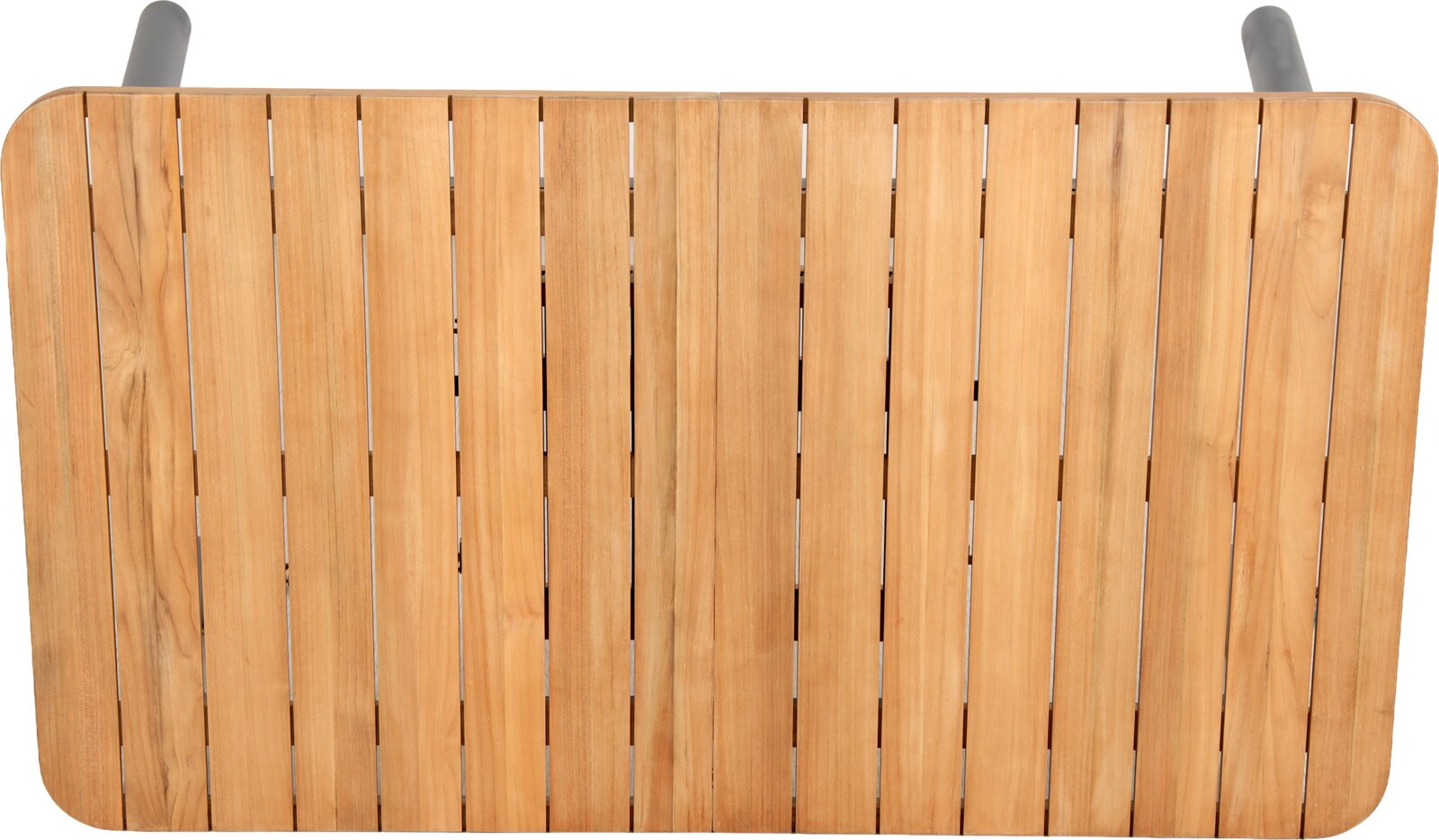 Ambia Garden Gartenausziehtisch BRINDISI Gartenausziehtisch aus Holz mit Lattenoptik, Ansicht von oben