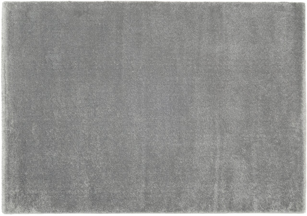 OCI Uni-Teppich BELLEVUE Grauer Uni-Teppich in Draufsicht