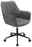 XORA Drehstuhl MARTHA Grauer Drehstuhl mit gepolsterter Sitzfläche und Rückenlehne, seitliche Perspektive