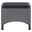 Ambia Garden Hocker PORTLAND SMOKE ALU