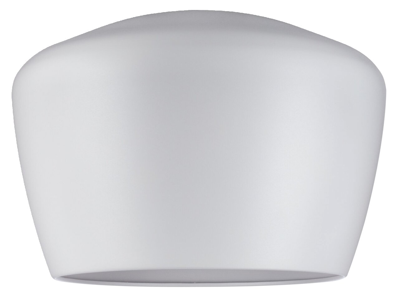 PAULMANN Dekoschirm Pom URAIL Weißer, runder Dekoschirm aus seitlicher Perspektive