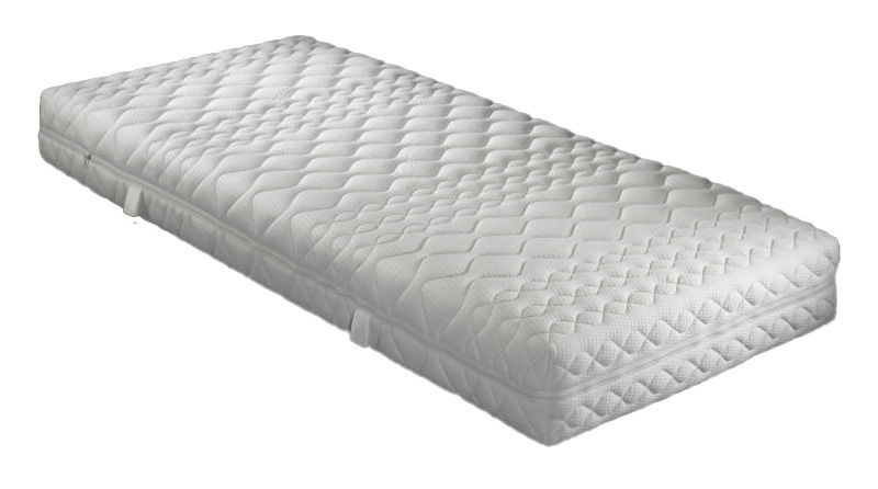 Komfortschaummatratze 90 x 200 cm in seitlicher Perspektive