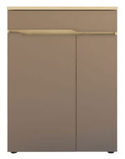 Moderner Schuhschrank in Holzoptik, Frontalansicht