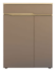 Moderner Schuhschrank in Holzoptik, Frontalansicht