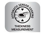 Logo für automatische Sensor-Kochfunktion mit Dicke-Messung, Vorderansicht