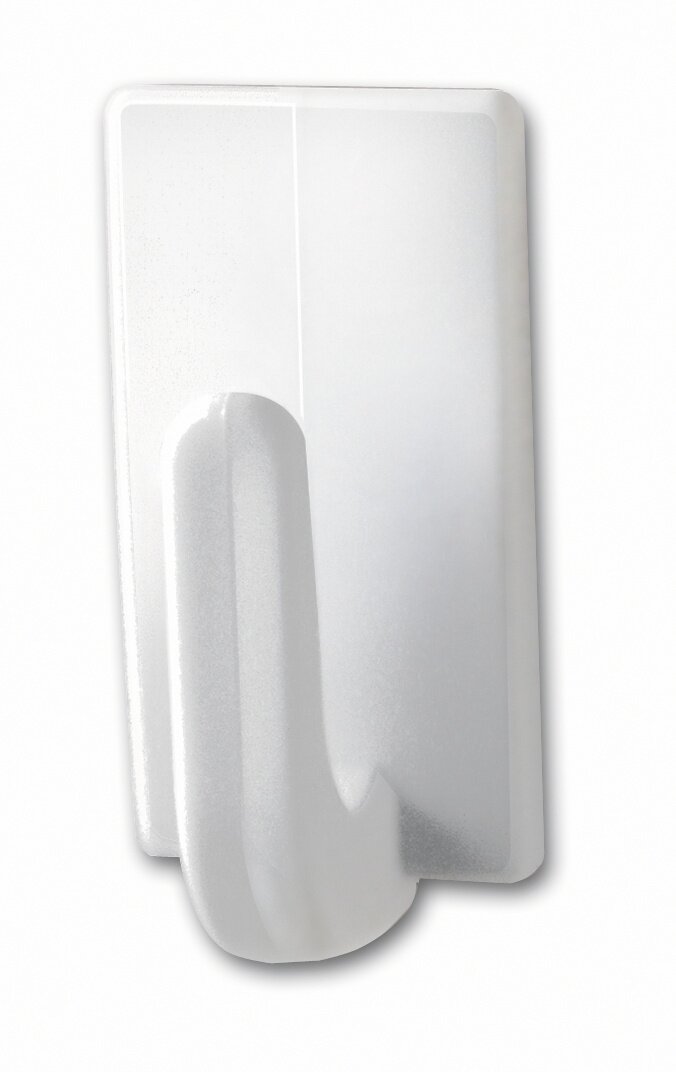 Weißer tesa Powerstrips Haken Small aus der Vorderansicht