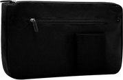 Schwarze Laptoptasche/Computertasche aus Textil mit Reißverschlussfach und Steckfach, Ansicht von hinten