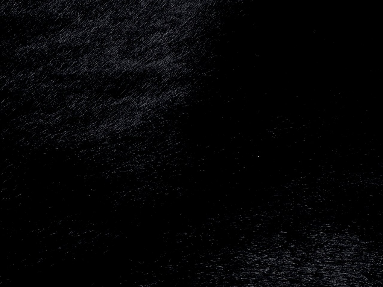 Nahaufnahme eines schwarzen Fellteppichs mit weicher Textur.