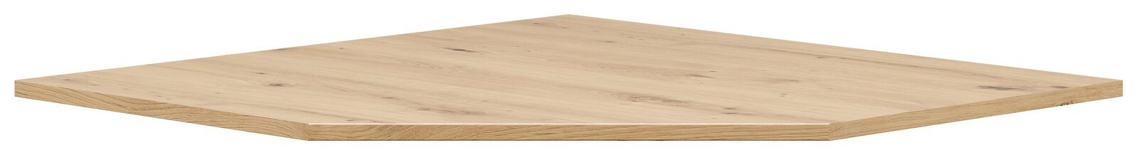 Holzfarbener Abdeckboden in perspektivischer Ansicht von schräg oben