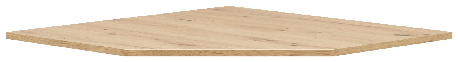 Holzfarbener Abdeckboden in perspektivischer Ansicht von schräg oben