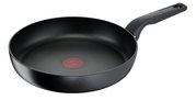 Titanium koekenpan 28 cm, zwarte antiaanbaklaag, zijaanzicht