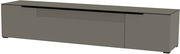 XL TV-Lowboard Moderano Serie BORMIO in grauer Farbe, seitliche Perspektive