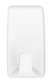 Witte tesa Powerstrips-haak S, afgebeeld van voren