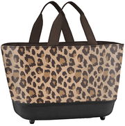 Einkaufskorb mit Leopardenmuster, Vorderansicht