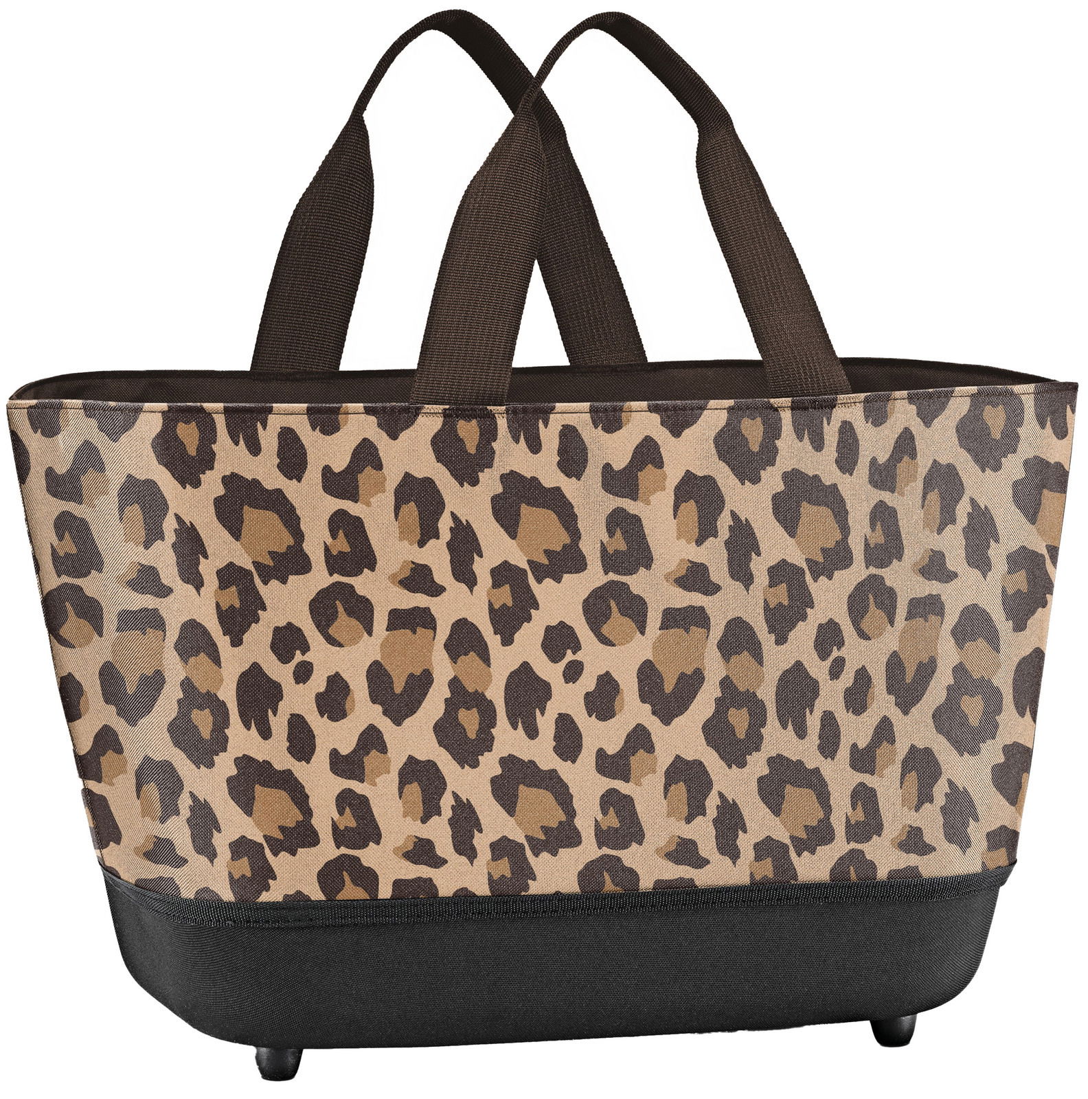 Einkaufskorb mit Leopardenmuster, Vorderansicht