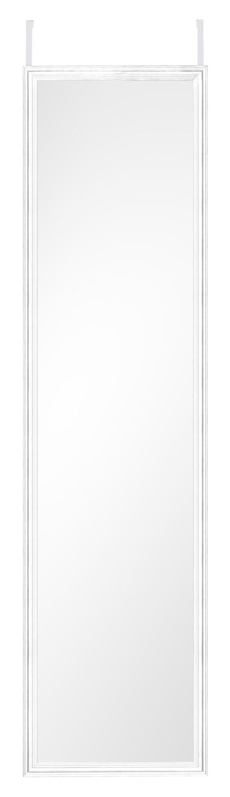 XORA Türhängespiegel BEA Türhängespiegel mit weißem Rahmen, ca. 30x120 cm, Frontalansicht