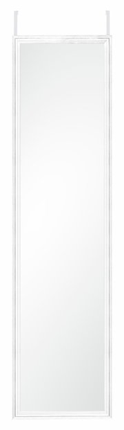 Türhängespiegel mit weißem Rahmen, ca. 30x120 cm, Frontalansicht