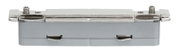 Linienverbinder aus Metall, seitliche Perspektive