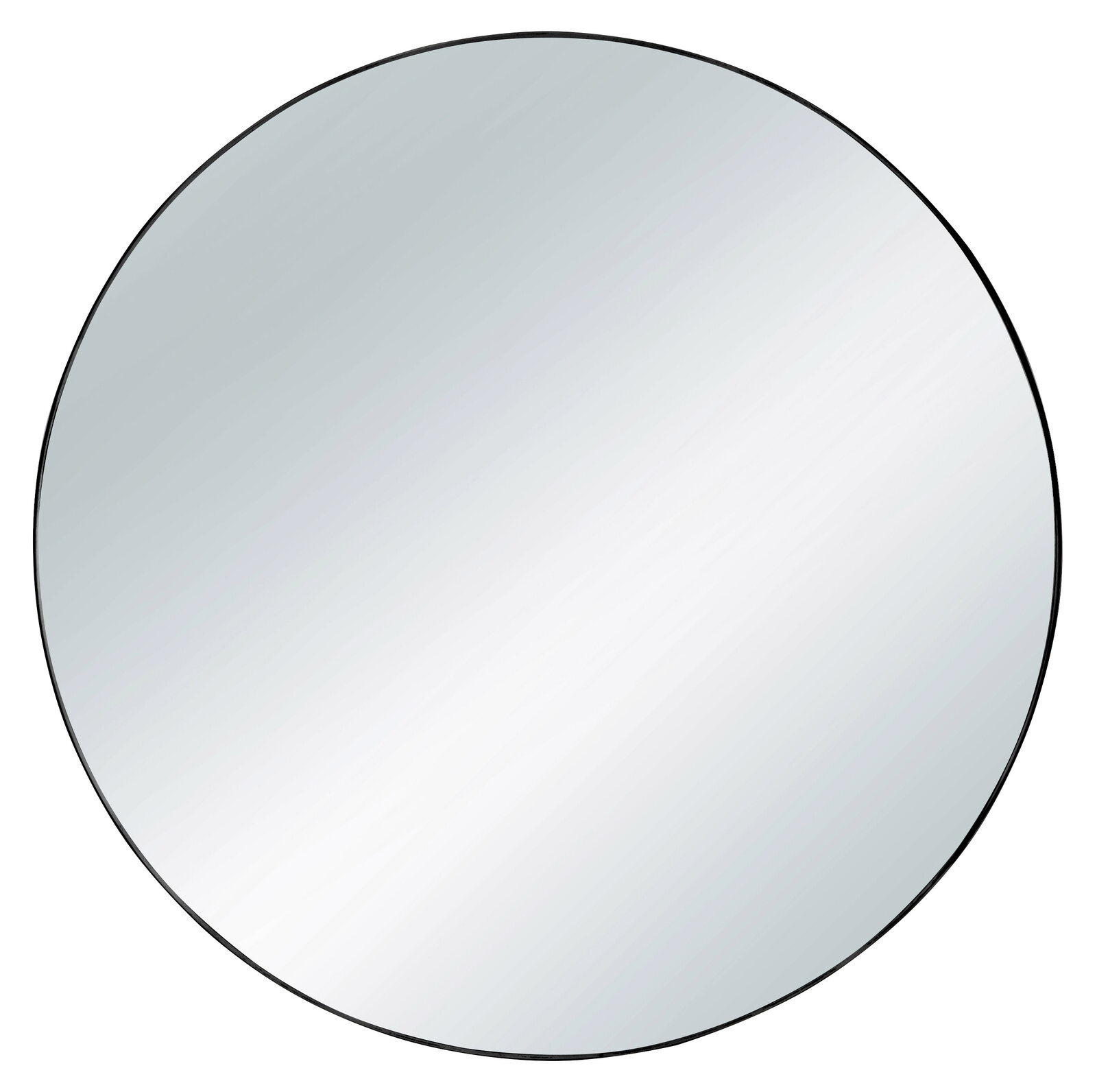 Runder Spiegel mit einem Durchmesser von ca. 50 cm, frontal abgebildet.