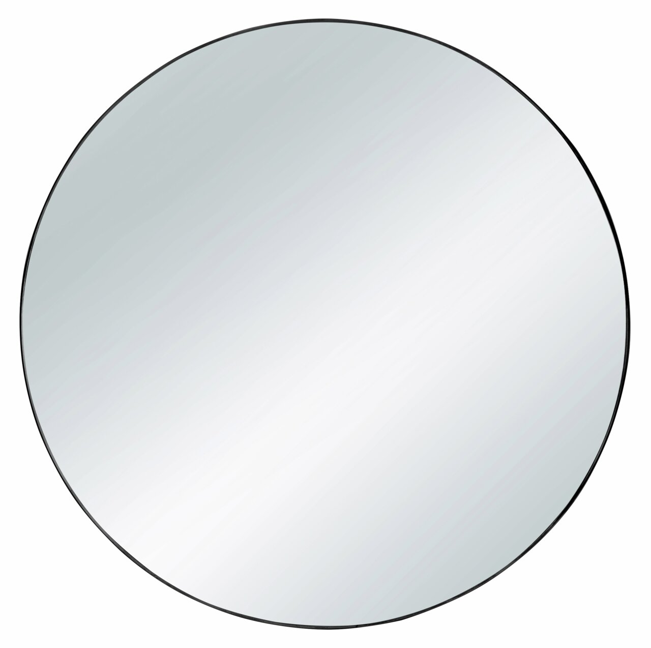 Runder Spiegel mit einem Durchmesser von ca. 50 cm, frontal abgebildet.