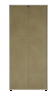 Vorderansicht eines Aktenschranks mit Schubladen in Holzoptik.