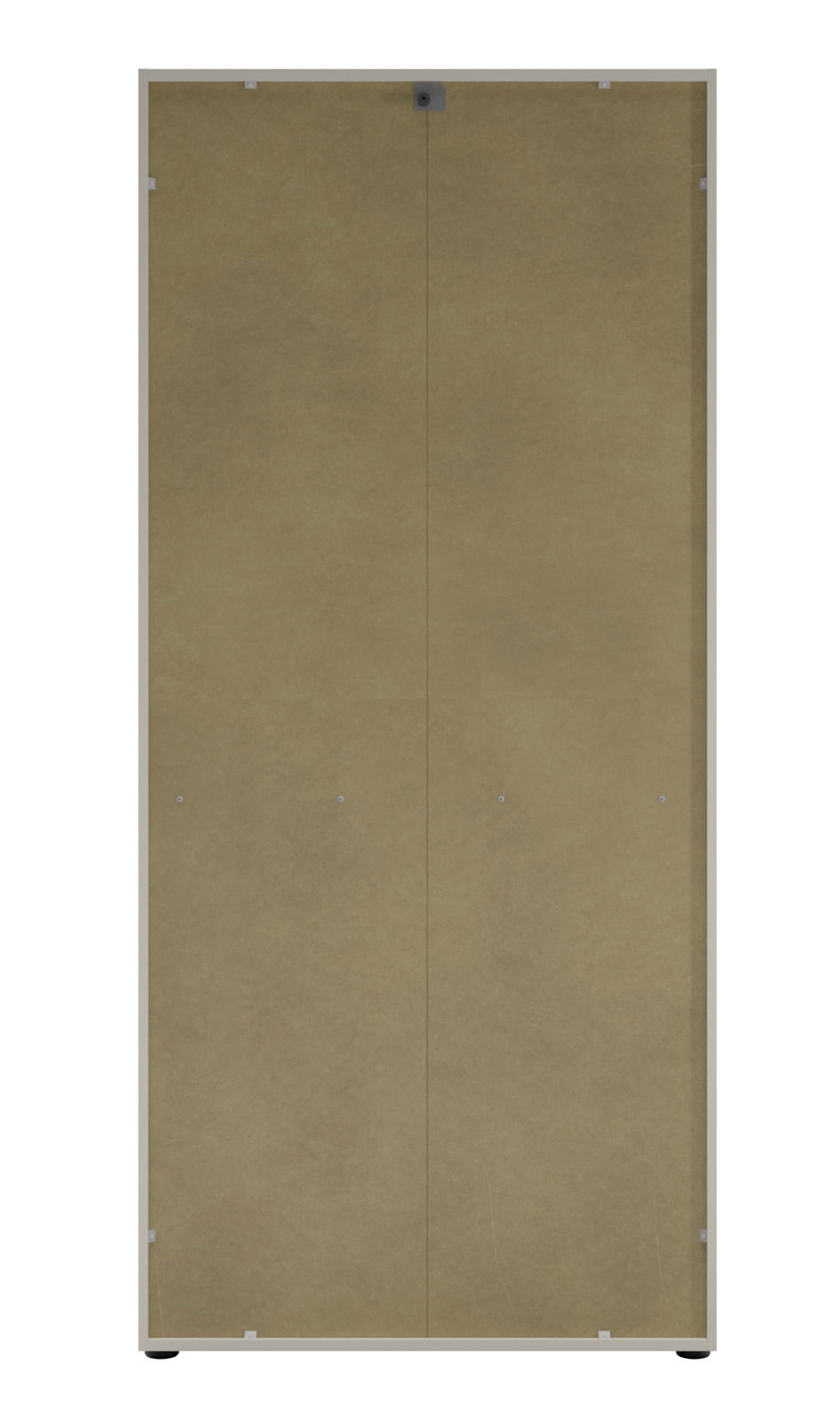 Vorderansicht eines Aktenschranks mit Schubladen in Holzoptik.