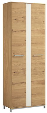 Moderner Dielenschrank aus Holz mit zwei Türen, Frontansicht