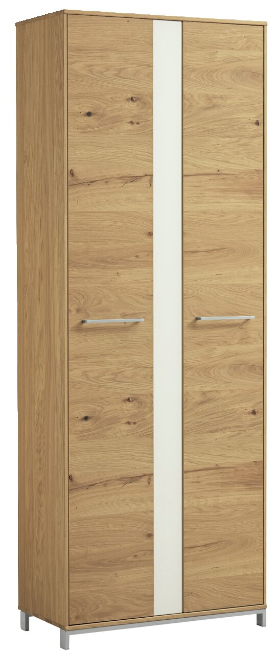 Moderner Dielenschrank aus Holz mit zwei Türen, Frontansicht