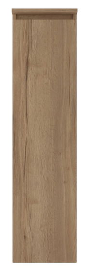 Frontansicht eines Mittelschranks mit Holzoptik und natürlicher Maserung.