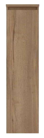 Frontansicht eines Mittelschranks mit Holzoptik und natürlicher Maserung.