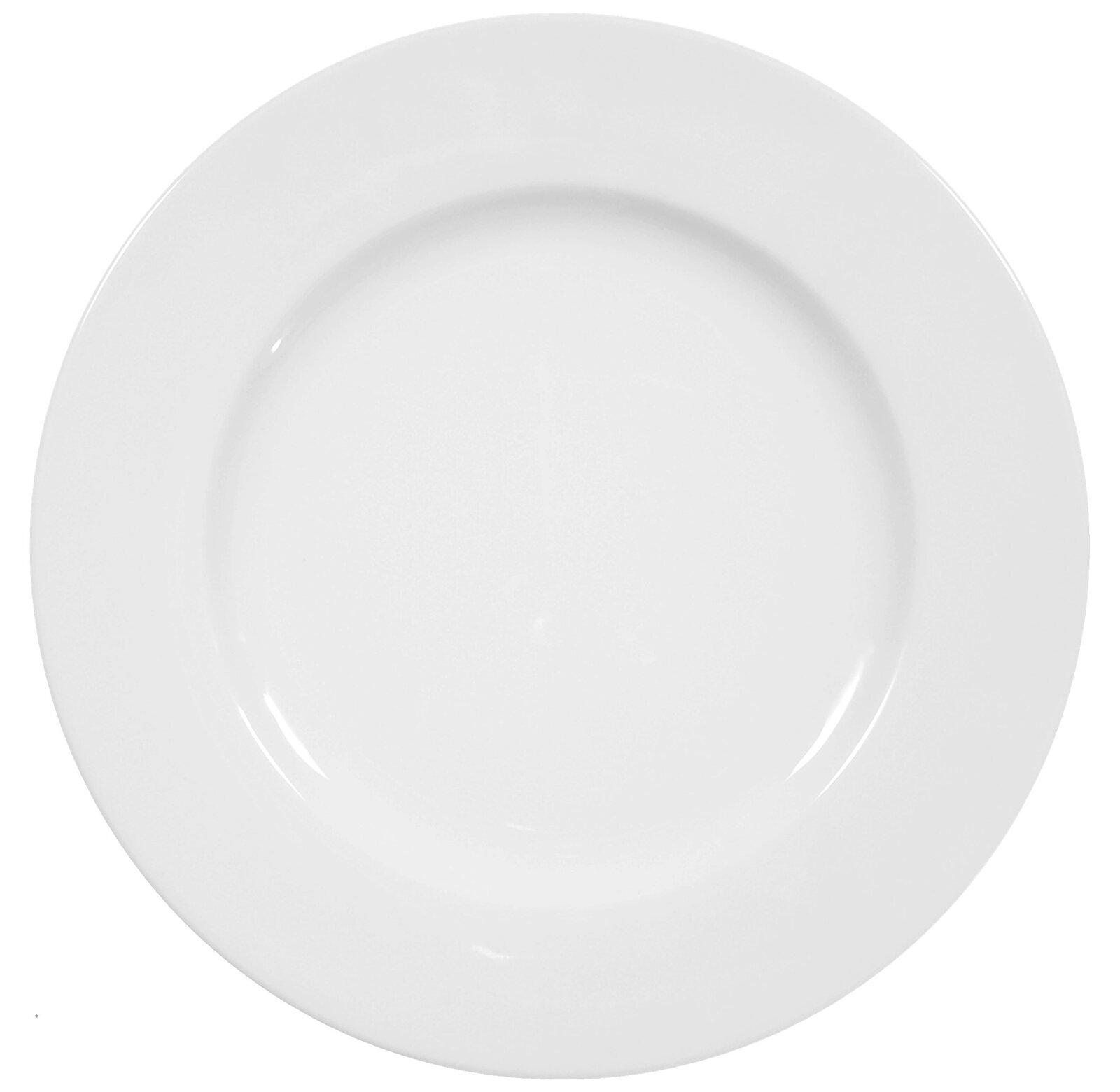 Seltmann Weiden Dinerbord Rondo/Liane uni 7 Weißer Speiseteller Rondo/Liane 27cm, Draufsicht