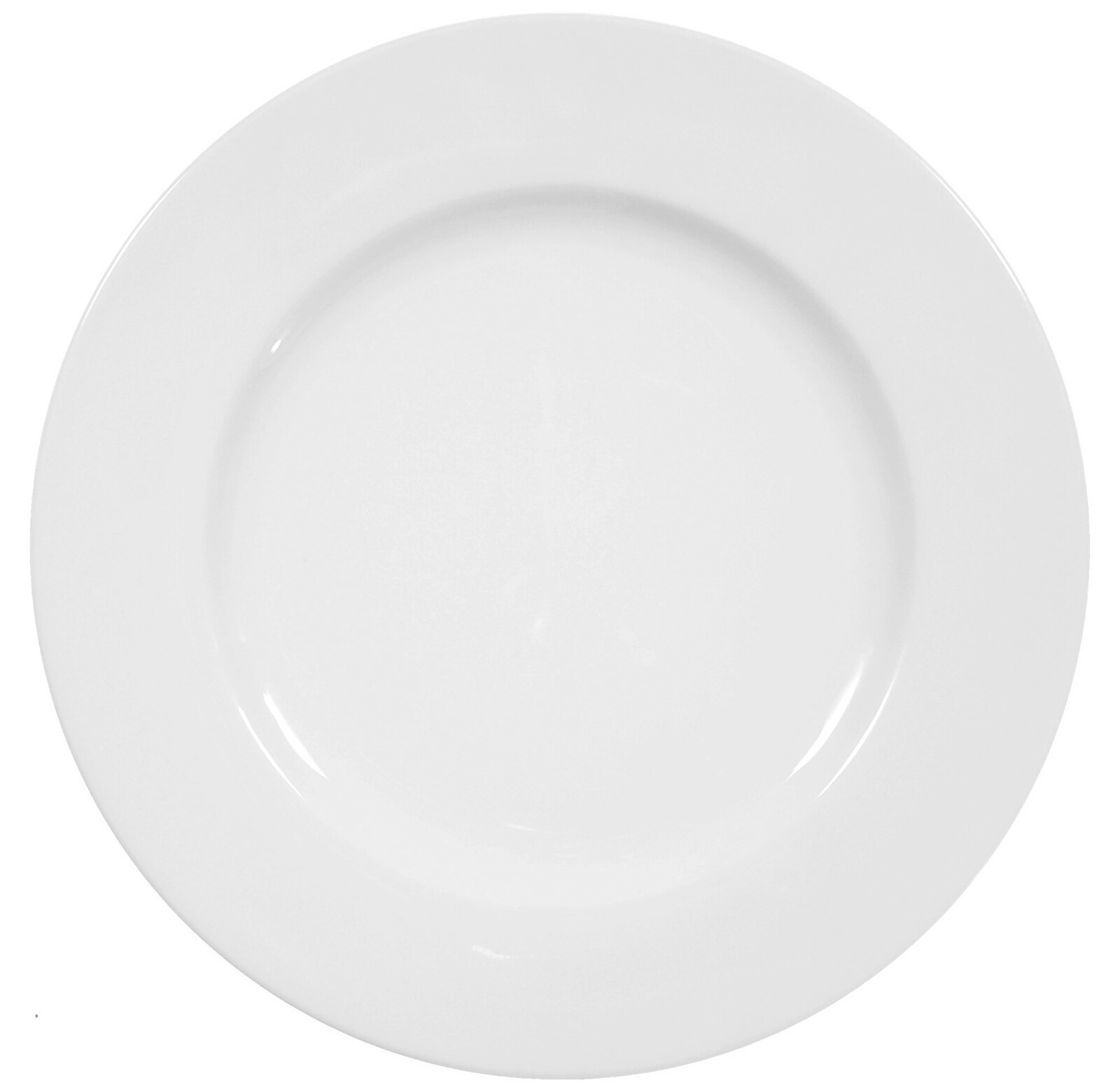 Weißer Speiseteller Rondo/Liane 27cm, Draufsicht