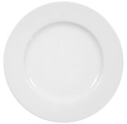 Weißer Speiseteller Rondo/Liane 27cm, Draufsicht