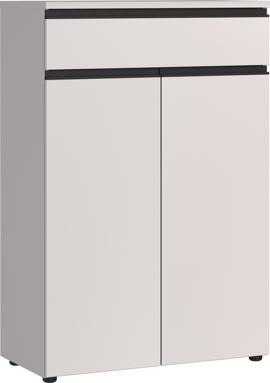 MID.YOU Aktenschrank BEDANO Moderner Aktenschrank mit zwei Türen und einer Schublade, Frontansicht