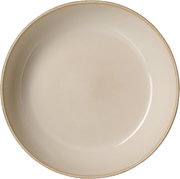 Beiger Suppenteller Olivia 20cm, Draufsicht