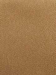 Nahaufnahme eines braunen Stoffmusters mit feiner Webstruktur, Draufsicht