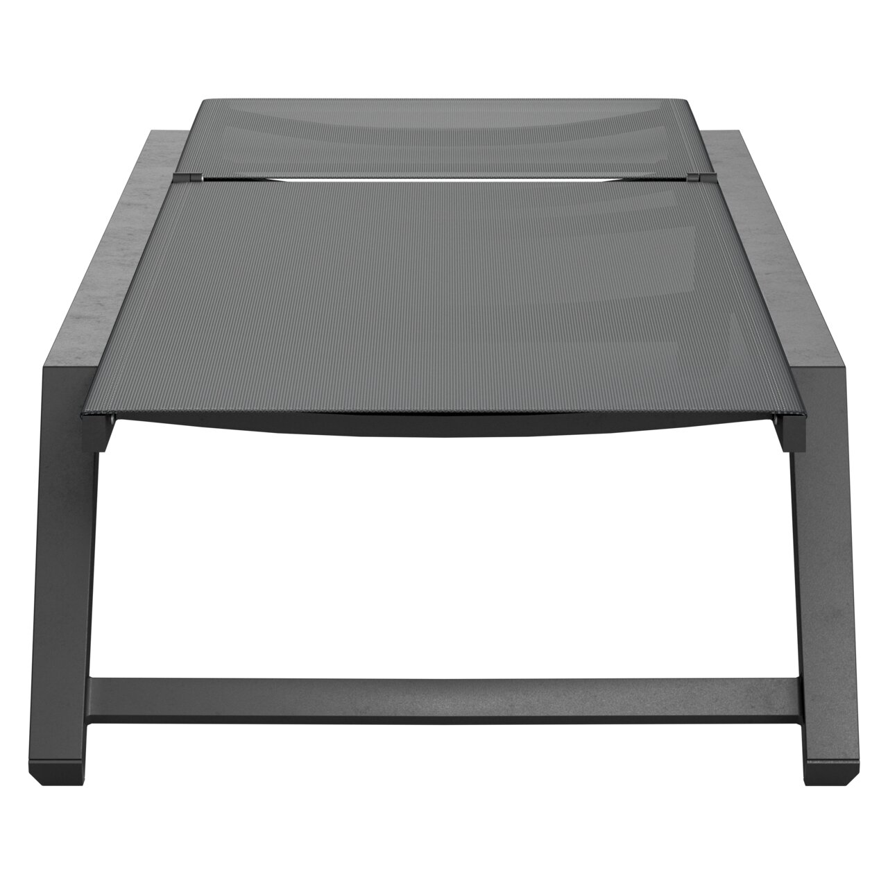 Amatio Sonnenliege FLORA Moderne Sonnenliege aus Metall, Vorderansicht