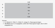 Thermobeker 350 ml Nectar, zijaanzicht, afmetingen: breedte 8,1 cm, diepte 14,9 cm, hoogte 19,2 cm, inhoud 0,35 liter