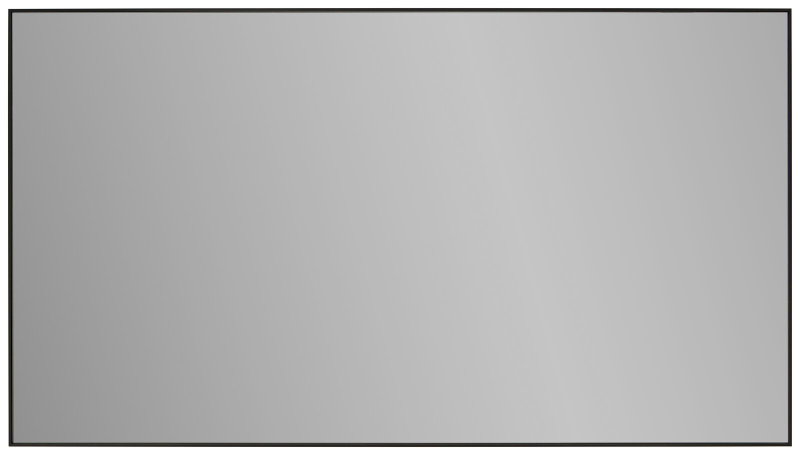 Großer rechteckiger XL-Spiegel mit schwarzem Rahmen, frontal fotografiert.