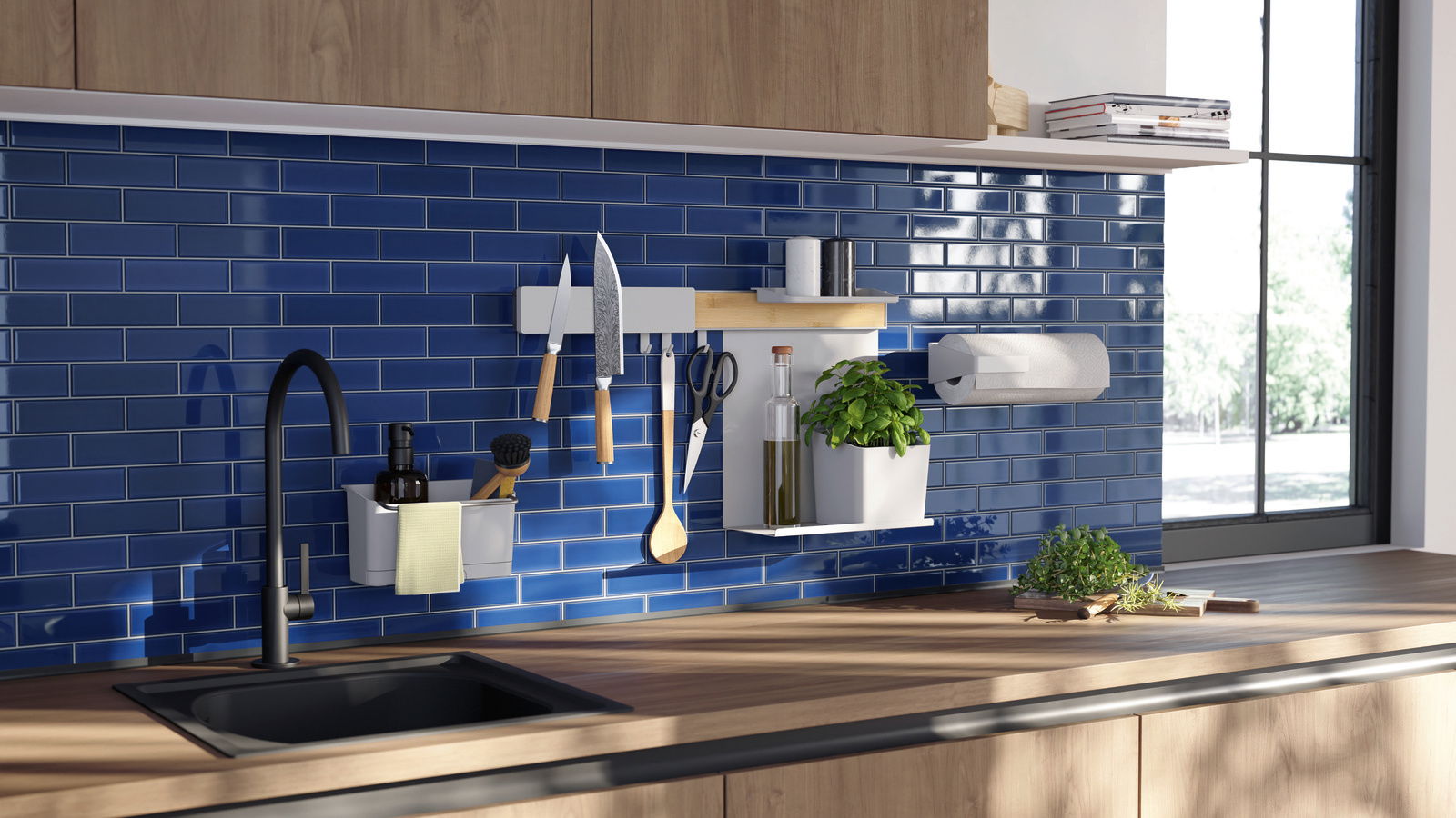 Tesa Küchenorganizer Kombi-Set XL KITCHEN Tesa Küchenorganizer Kombi-Set XL KITCHEN