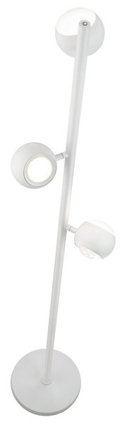 Moderne Stehleuchte CANNON mit drei kugelförmigen Leuchten, seitliche Perspektive