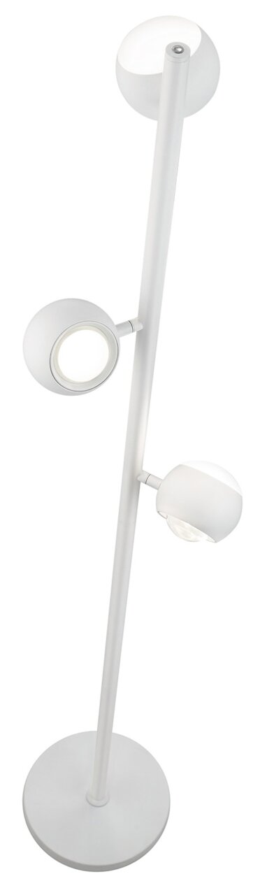 Moderne staande lamp CANNON met drie bolvormige lampen, zijaanzicht