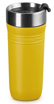 Gelber Thermobecher 350ml Nectar von Le Creuset, Vorderansicht