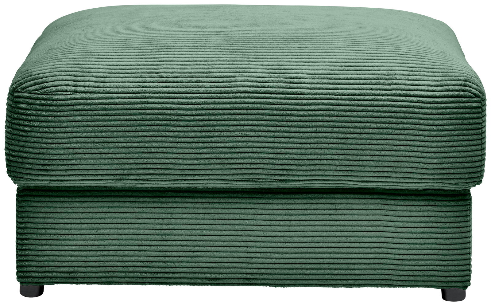 Z2 Hocker NAPOLI Grüner Hocker mit gerippter Textur, Vorderansicht