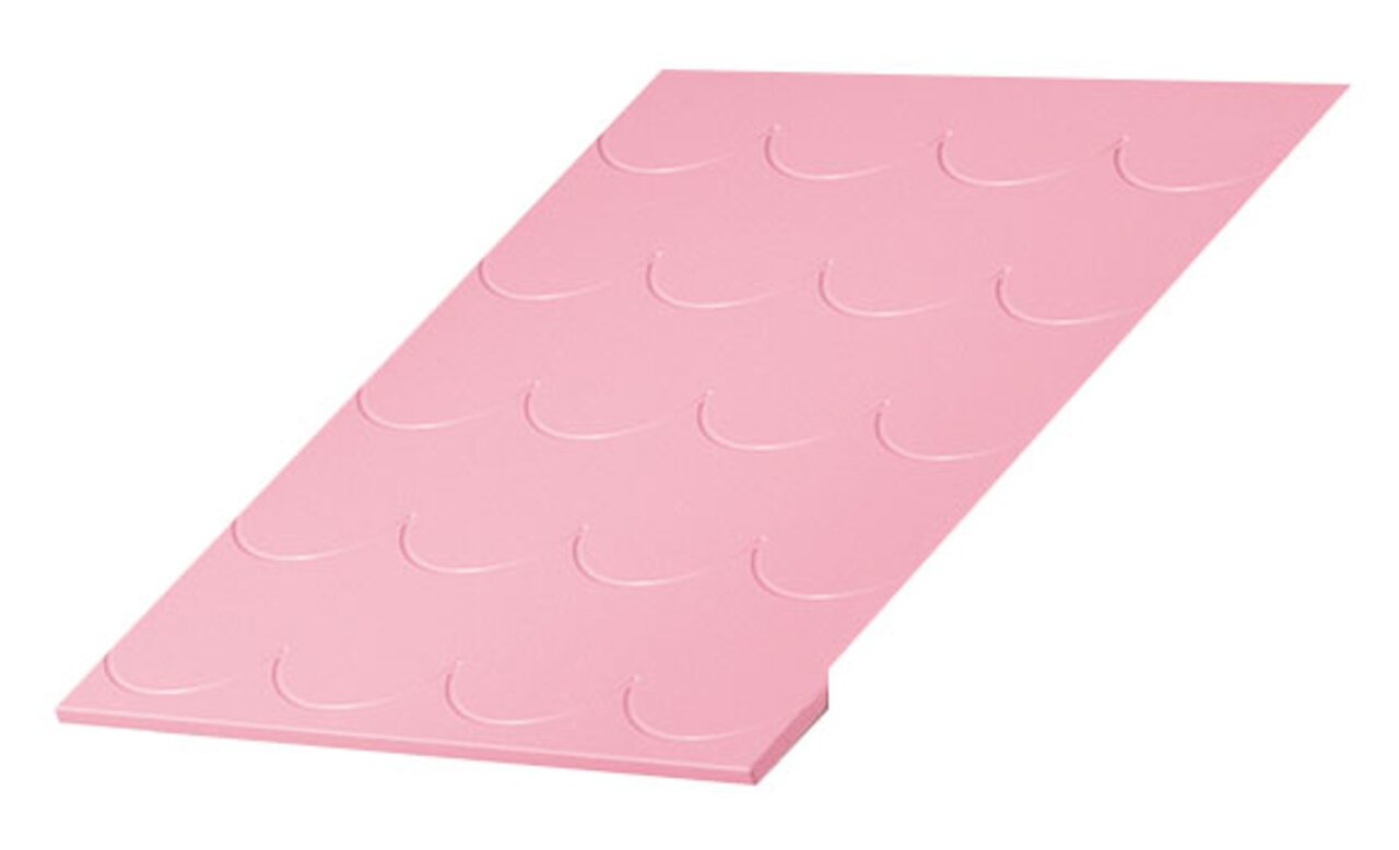 Paidi Dachschindel- 2er Set TINY-HOUSE Rosa Dachschindel in schräger Perspektive mit gewelltem Muster