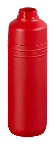 Rote Trinkflasche aus Kunststoff, 1 Liter, Vorderansicht